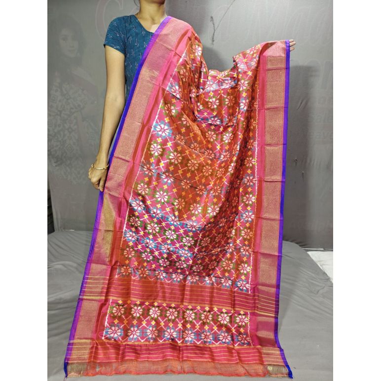 PGMRISDP5Y19ECDC59- Ikat Silk dupatta