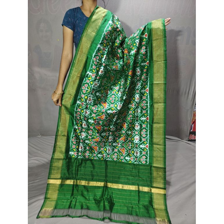 PGMRISDP5Y19ECDC60- Ikat Silk dupatta