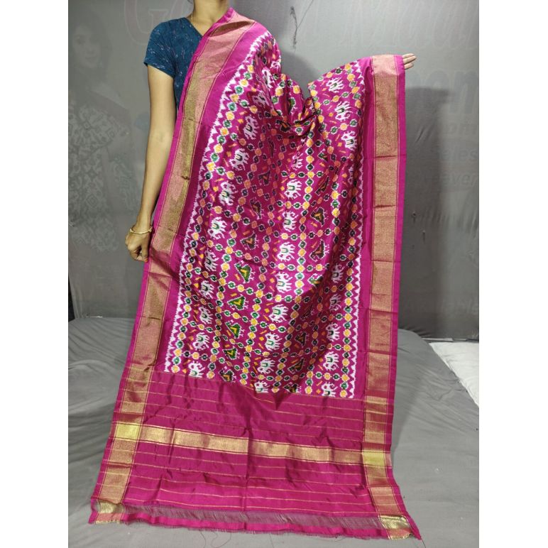 PGMRISDP5Y19ECDC64- Ikat Silk dupatta