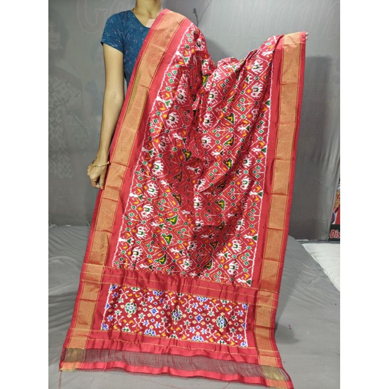PGMRISDP5Y19ECDC66- Ikat Silk dupatta