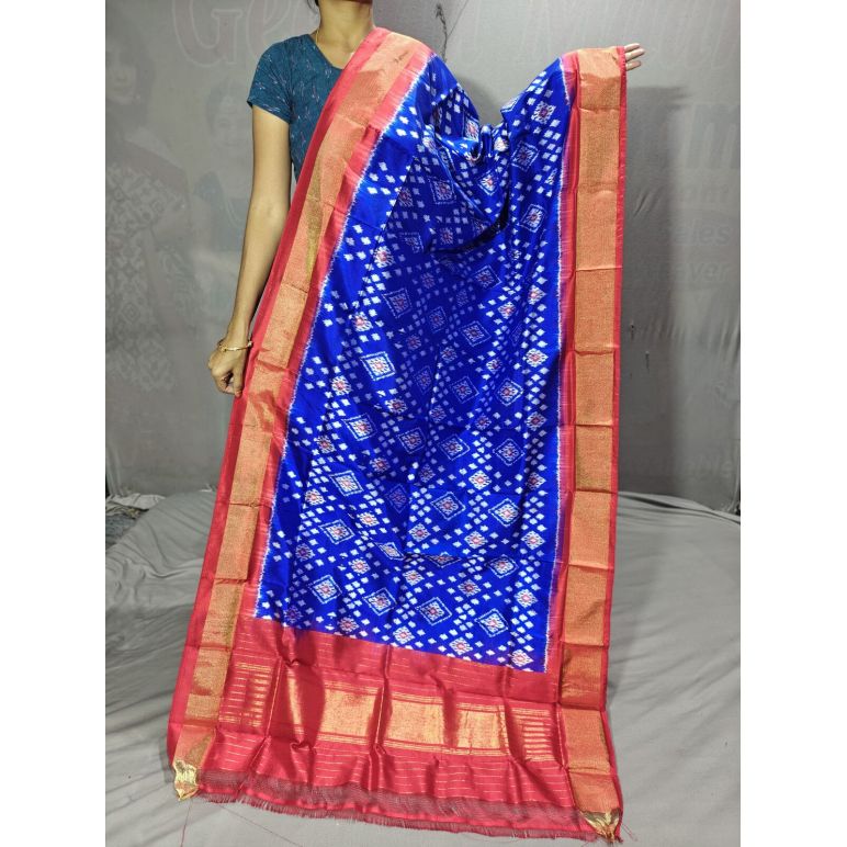 PGMRISDP5Y19ECDC69- Ikat Silk dupatta