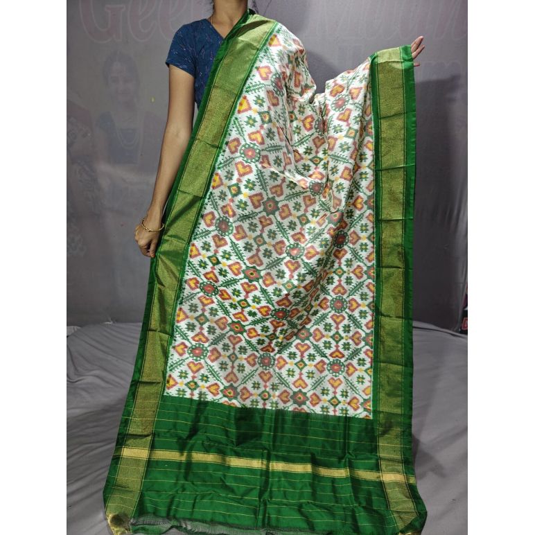 PGMRISDP5Y19ECDC73- Ikat Silk dupatta