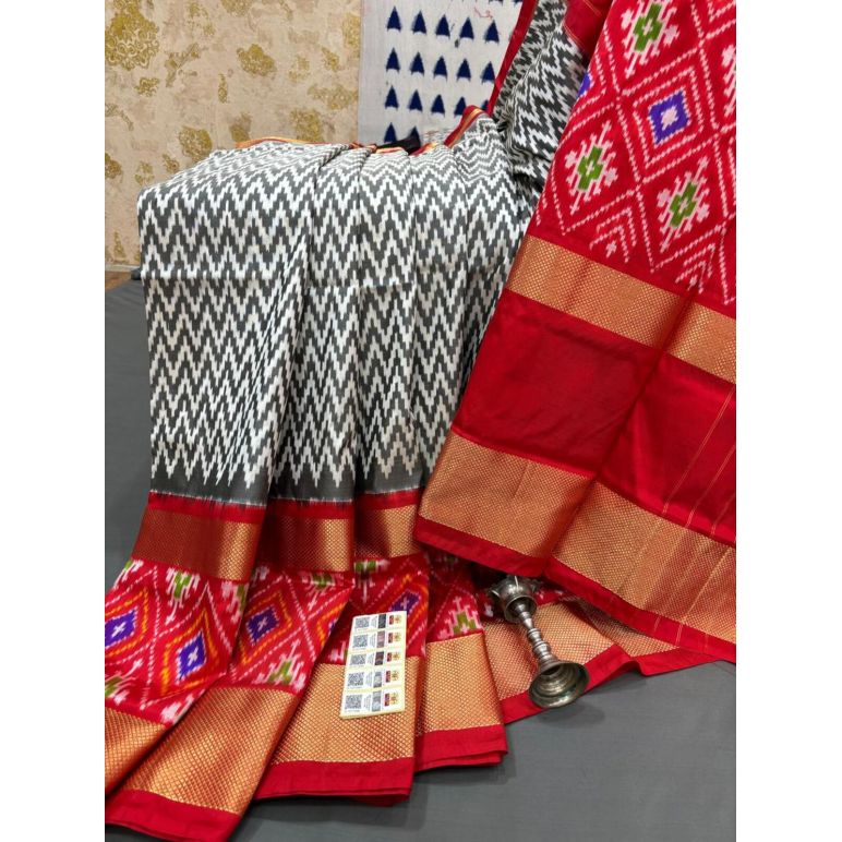 PRMHIDSS5Y20NCCD04- Ikat silk saree