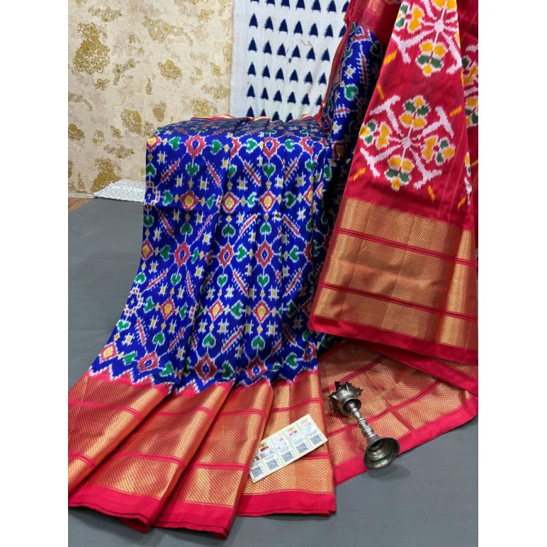 PRMHIDSS5Y20NCCD06- Ikat silk saree