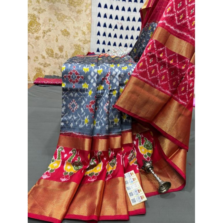 PRMHIDSS5Y20NCCD08- Ikat silk saree