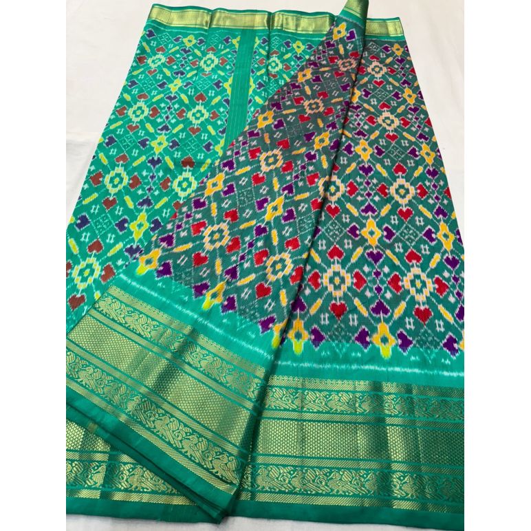 PSNTKBRS5Y20CSCC14- Kanchi border Ikat silk saree