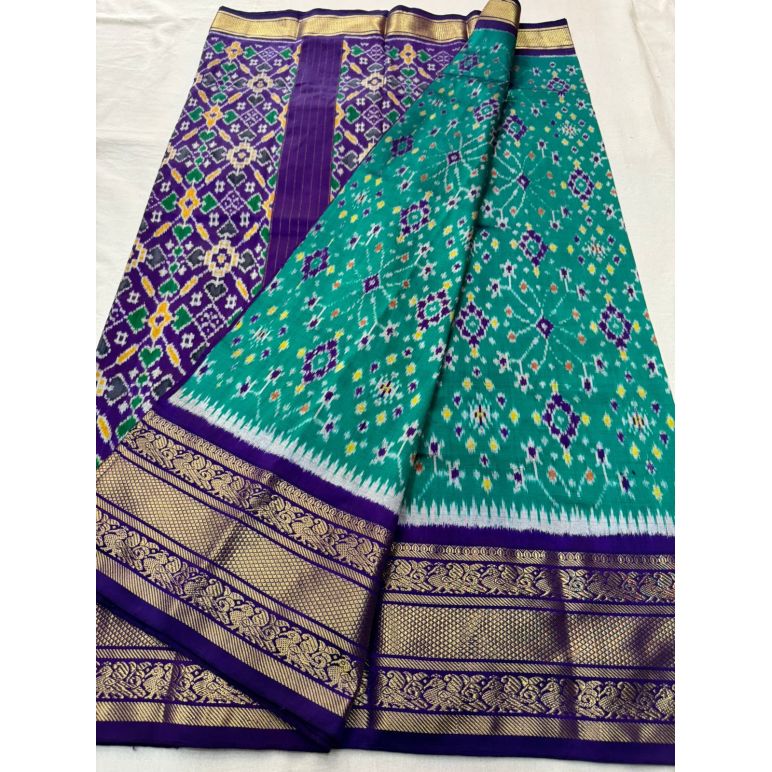 PSNTKBRS5Y20CSCC24- Kanchi border Ikat silk saree