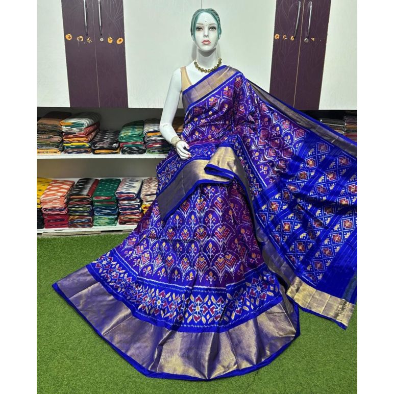 PSRGIDSS5Y20BBCC02- Ikat silk saree