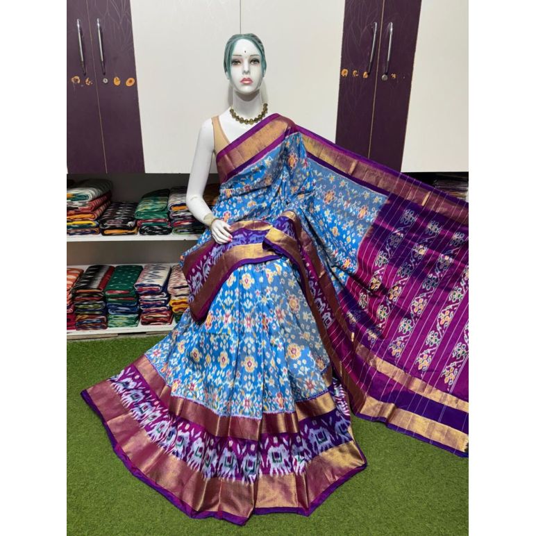 PSRGIDSS5Y20BBCC04- Ikat silk saree