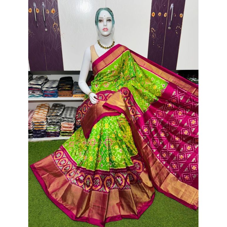 PSRGIDSS5Y20BBCC17- Ikat silk saree