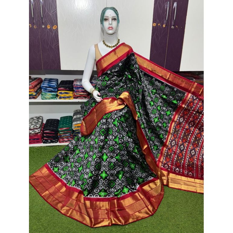 PSRGIDSS5Y20BBCC54- Ikat silk saree