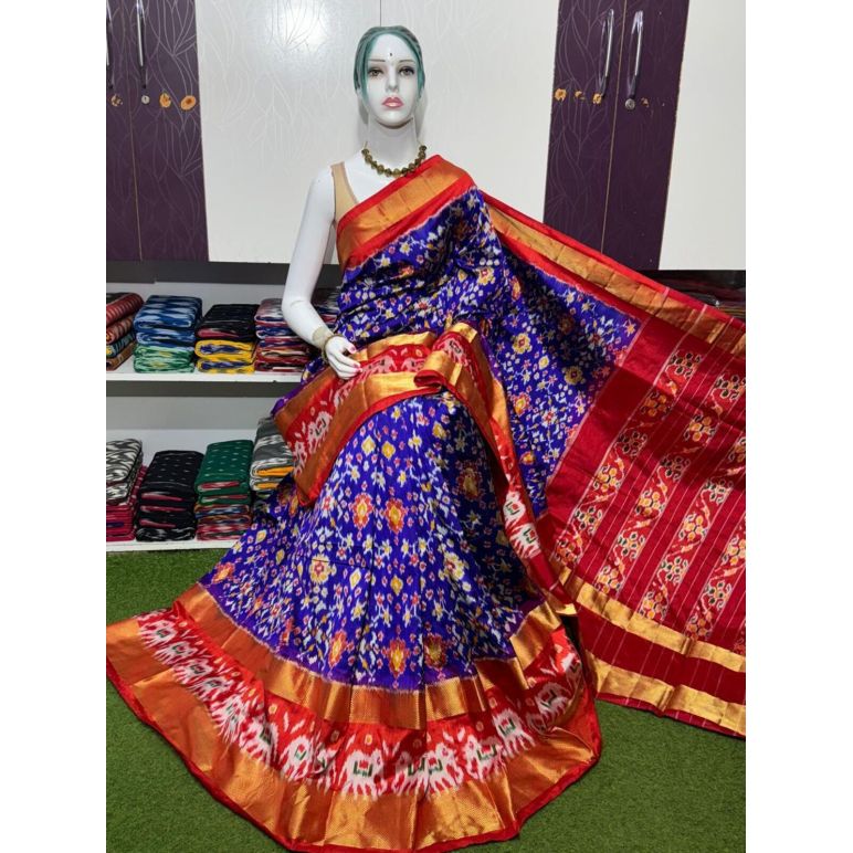 PSRGIDSS5Y20BBCC56- Ikat silk saree