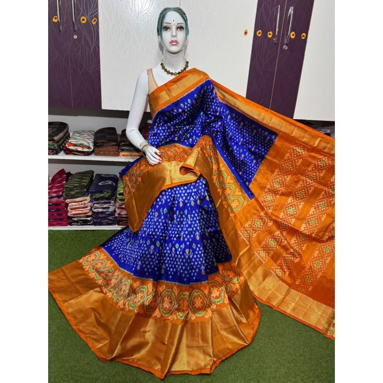 PSRGIDSS5Y20BBCC60- Ikat silk saree