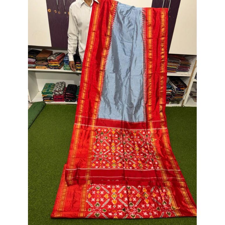 PSRGIDSS5Y21TZDC18- Ikat silk saree