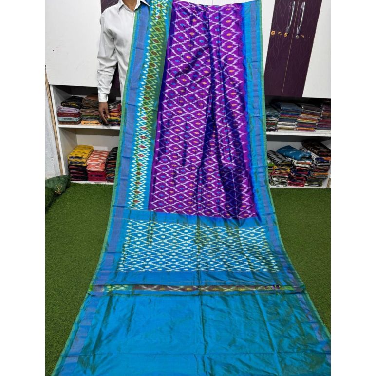 PSRGILWS5Y20XZDC38- light weight Ikat silk saree