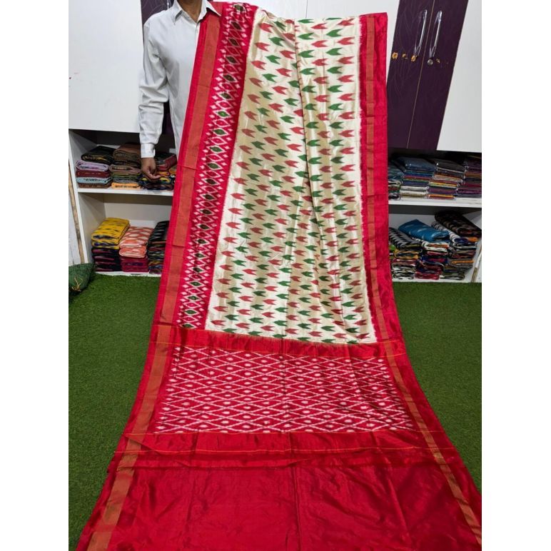 PSRGILWS5Y20XZDC39- light weight Ikat silk saree