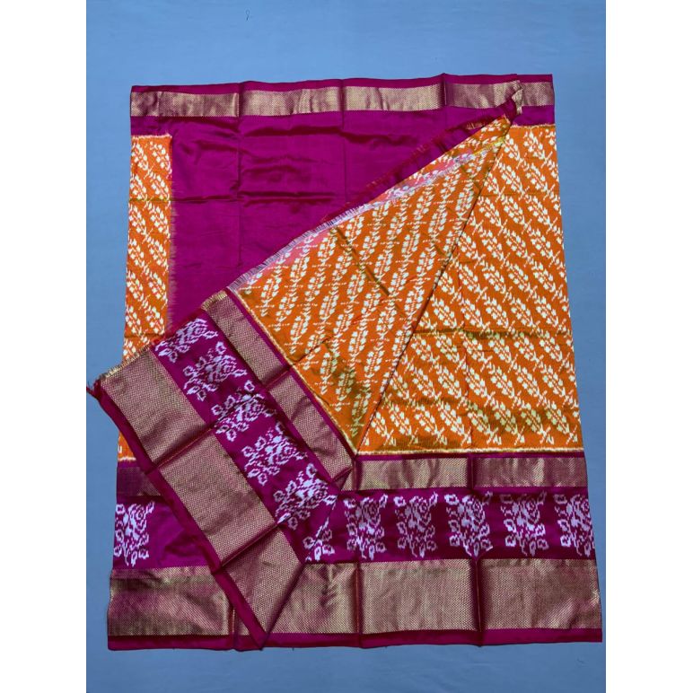 PSSIFSLG5N01SZCD45- Free Size Ikat Silk Lehenga