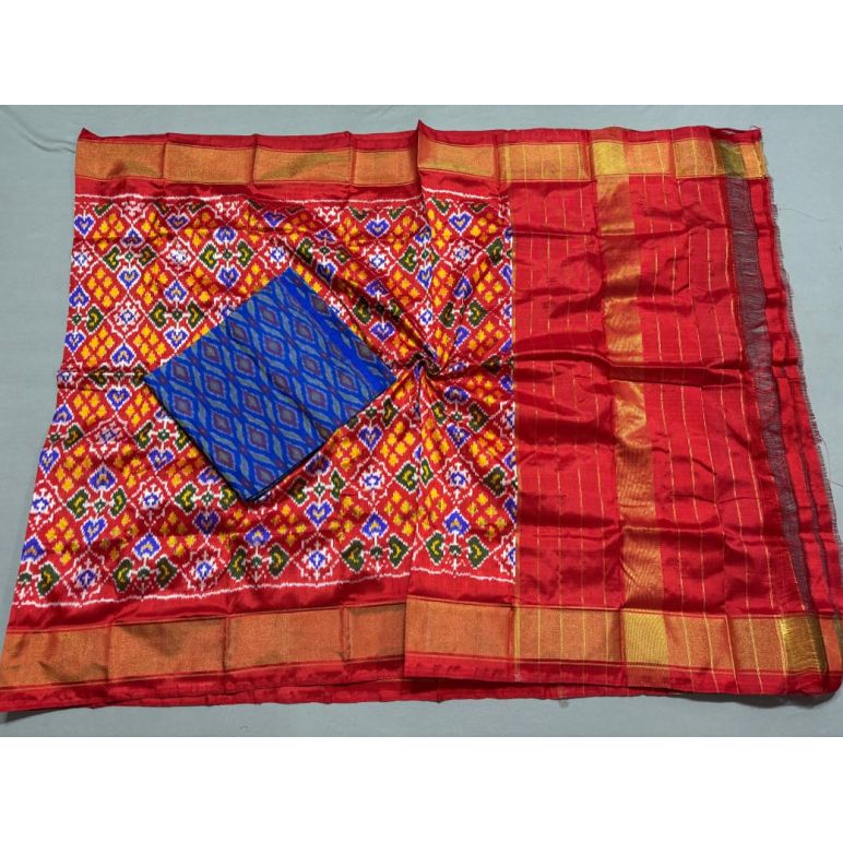 PSSISDST5N05FSDC08- Ikat Silk dupatta with Ikat sico top