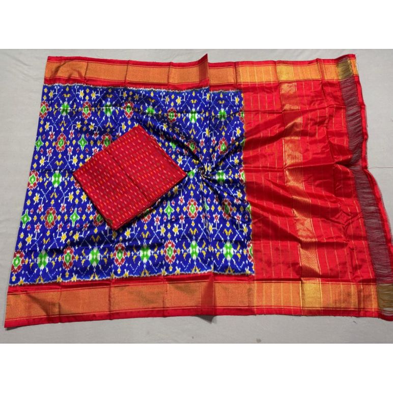 PSSISDST5N05FSDC11- Ikat Silk dupatta with Ikat sico top