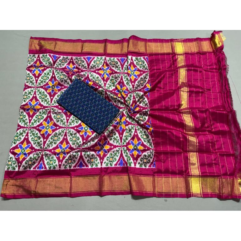 PSSISDST5N05FSDC13- Ikat Silk dupatta with Ikat sico top