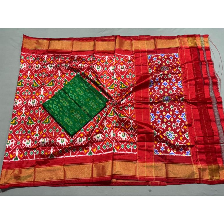 PSSISDST5N05FSDC15- Ikat Silk dupatta with Ikat sico top