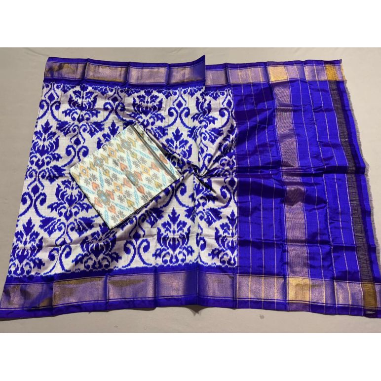 PSSISDST5N05FSDC19- Ikat Silk dupatta with Ikat sico top