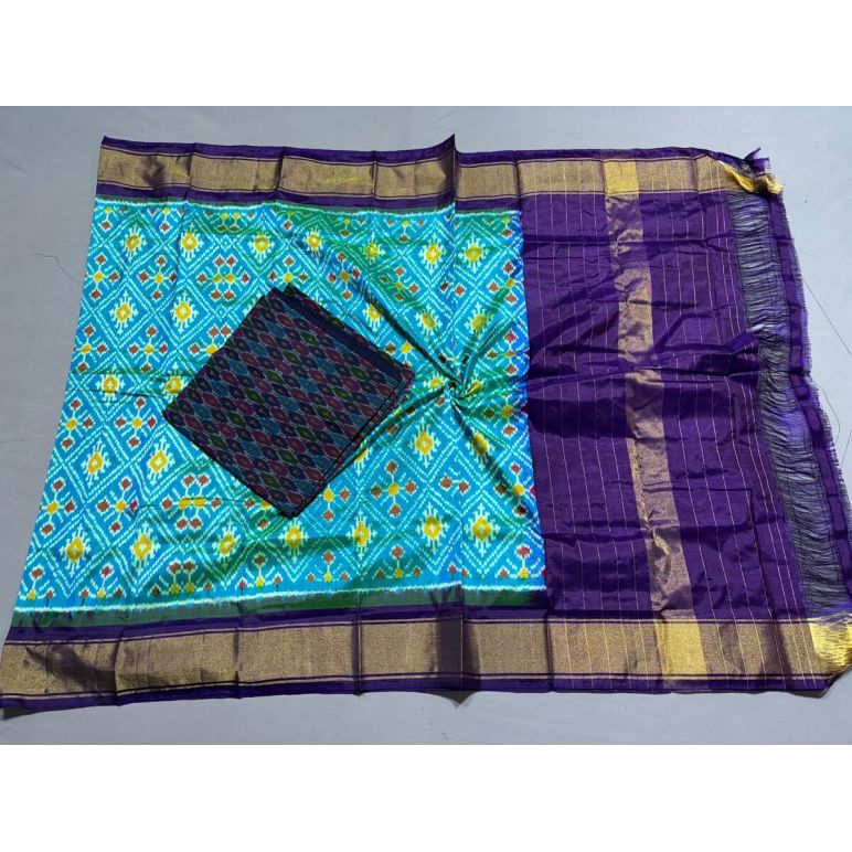 PSSISDST5Y21FSDC19- Ikat Silk dupatta with Ikat sico top