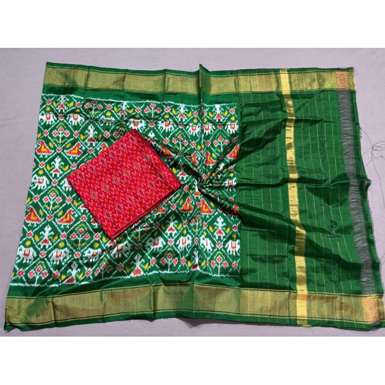 PSSISDST5Y21FSDC28- Ikat Silk dupatta with Ikat sico top