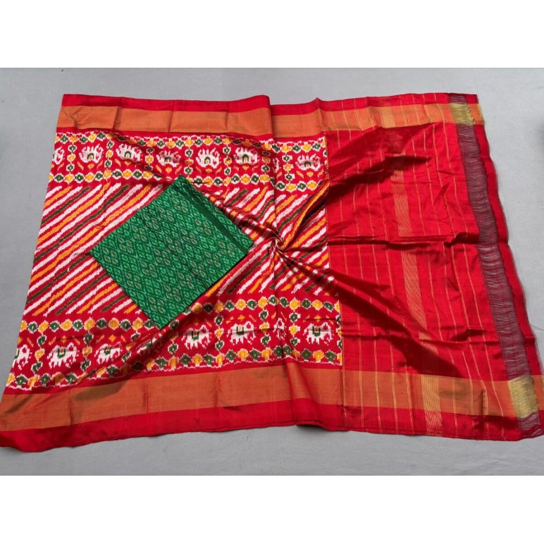 PSSISDST5Y21FSDC34- Ikat Silk dupatta with Ikat sico top
