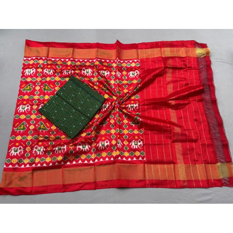 PSSISDST5Y21FSDC35- Ikat Silk dupatta with Ikat sico top
