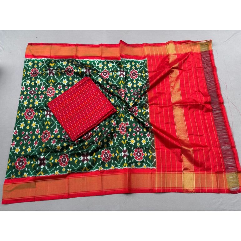 PSSISDST5Y21FSDC42- Ikat Silk dupatta with Ikat sico top