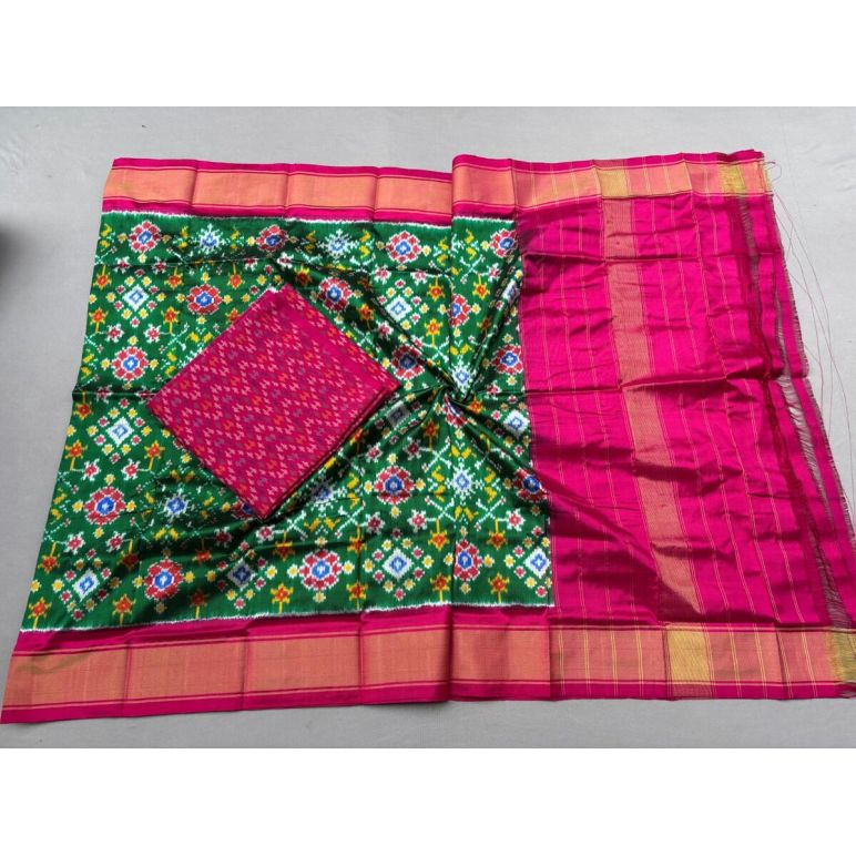 PSSISDST5Y21FSDC43- Ikat Silk dupatta with Ikat sico top