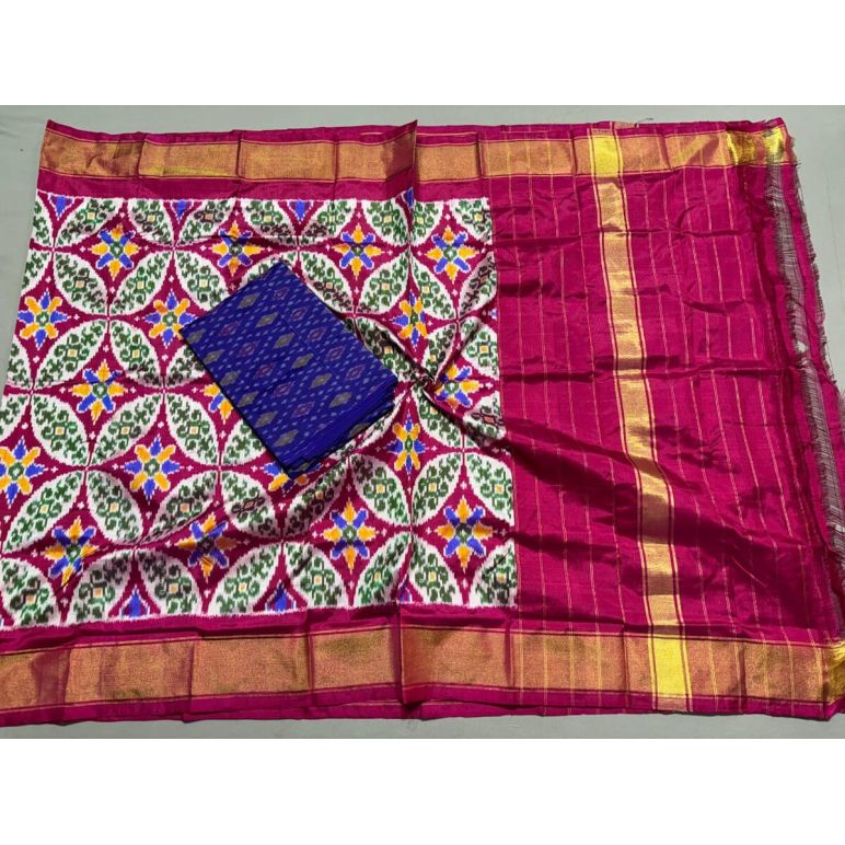 PSSISDST5Y21FSDC53- Ikat Silk dupatta with Ikat sico top