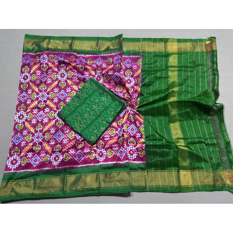 PSSISDST5Y21FSDC54- Ikat Silk dupatta with Ikat sico top