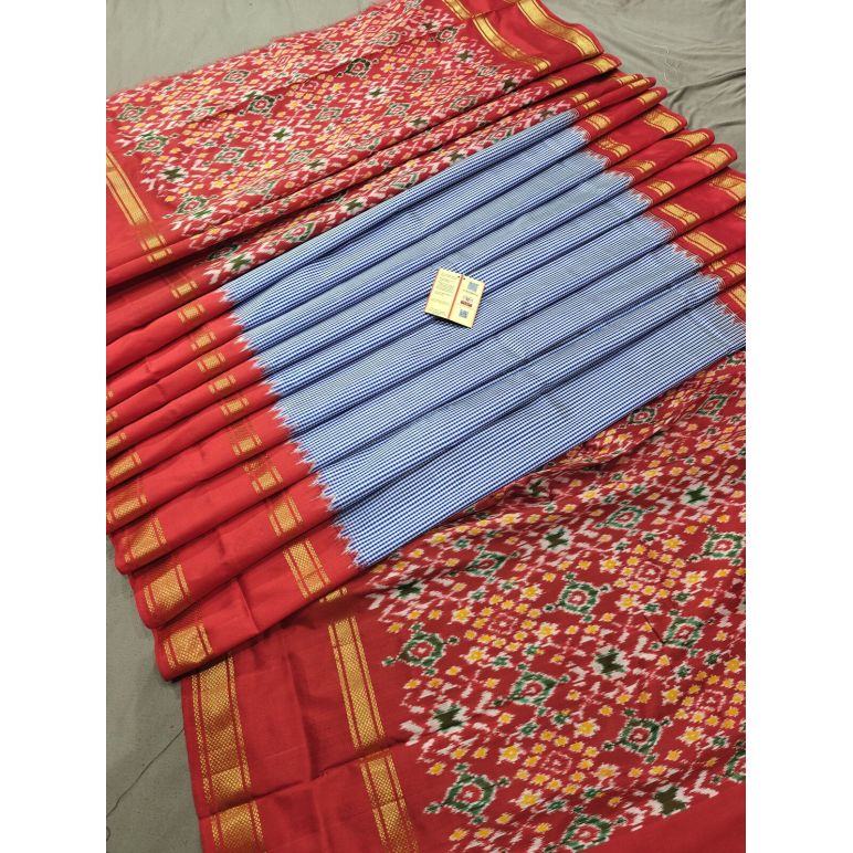 PGMRIDSS5N02TSCD10- Ikat silk saree