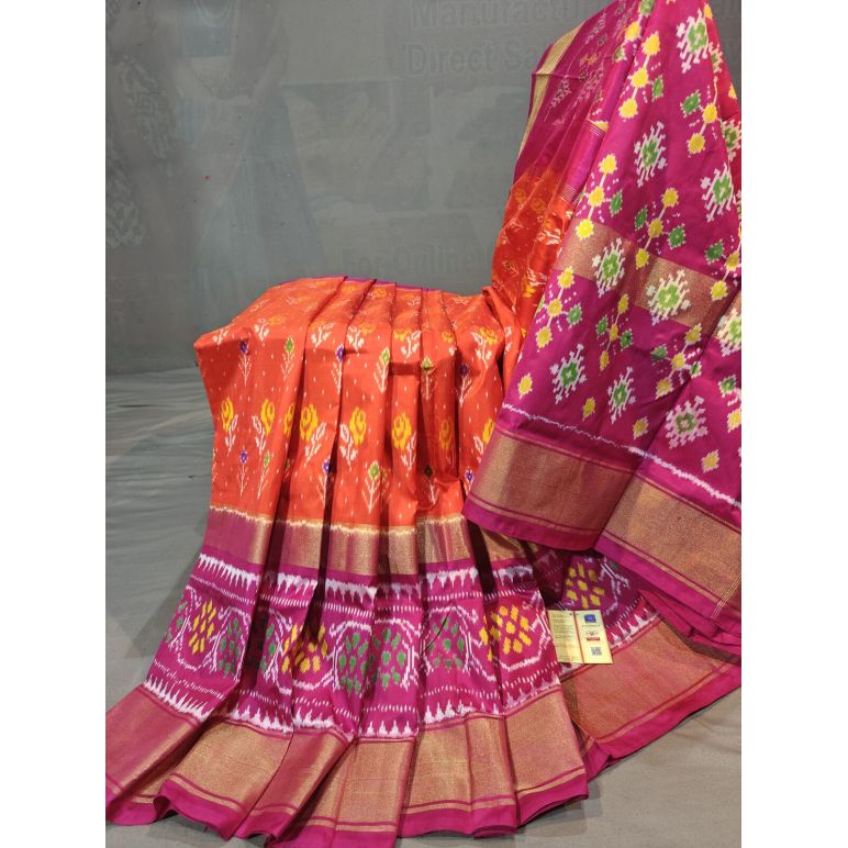 PGMRIDSS5N02TSCD35- Ikat silk saree