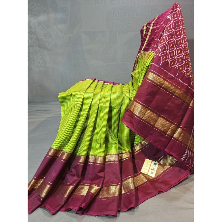 PGMRIDSS5N02TSCD36- Ikat silk saree