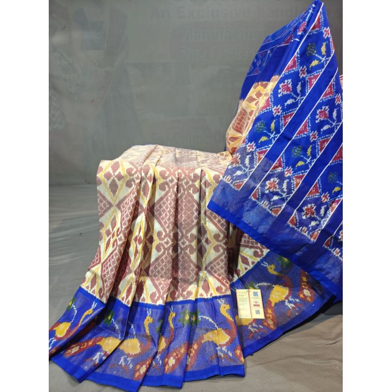 PGMRIDSS5N03BIDC32- Ikat silk saree