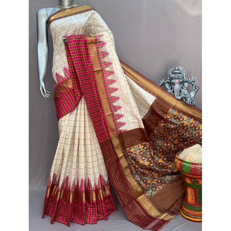 PSNTIDSS5N05NCCD10- Ikat silk saree