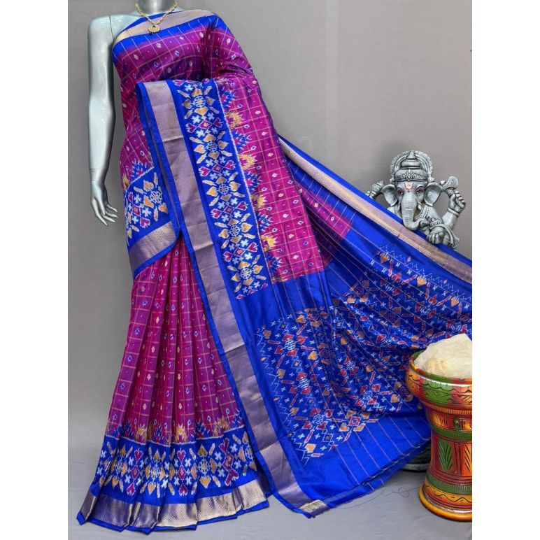 PSNTIDSS5N05NCCD11- Ikat silk saree