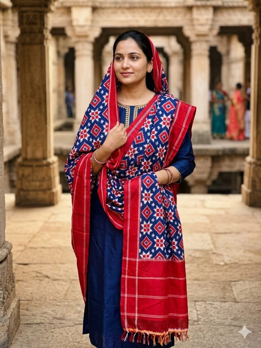 Cotton Dupatta - PSSIY22-ICDPDIBCC-23