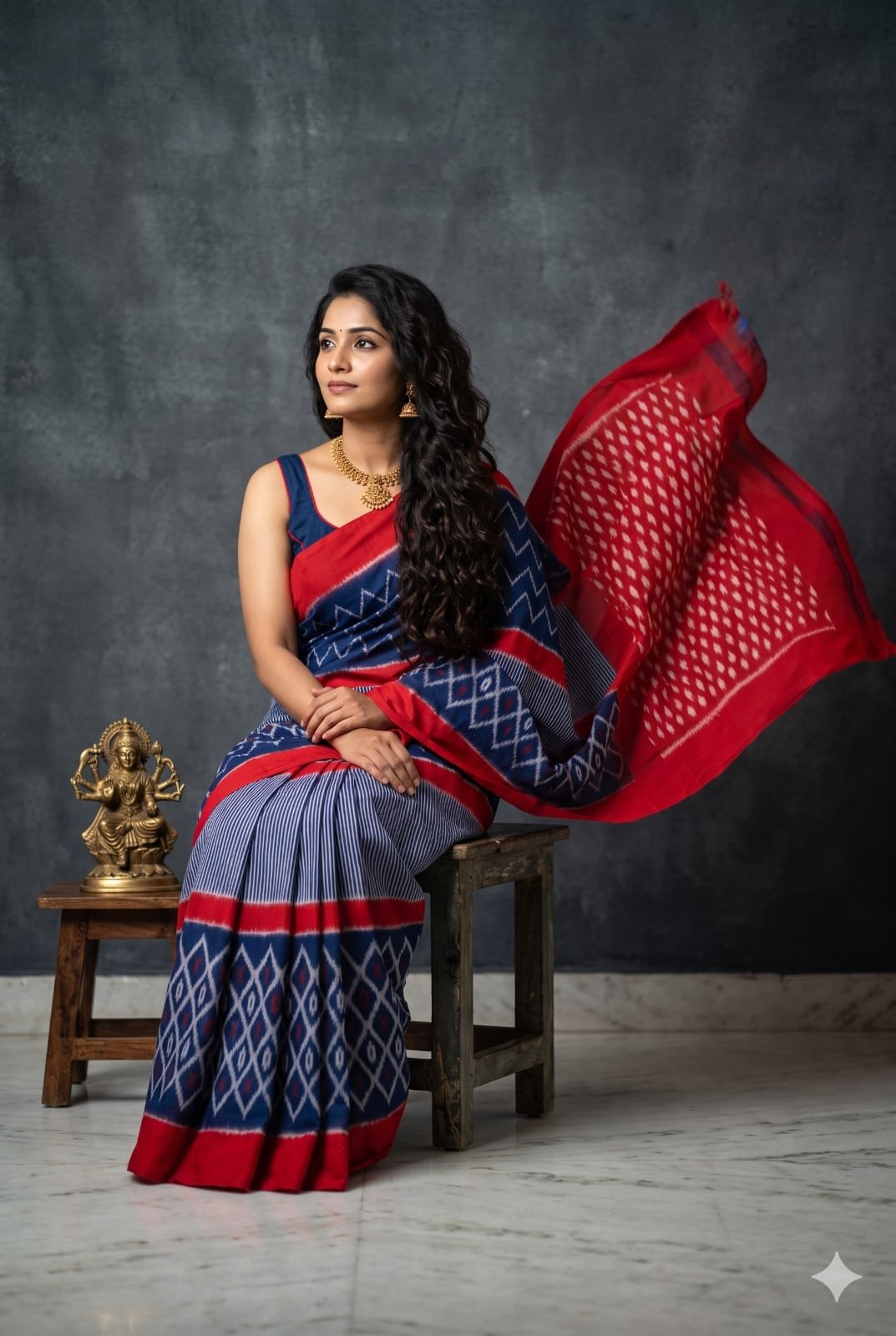 Cotton Saree - PKISO21-ICTSDZNSC-09