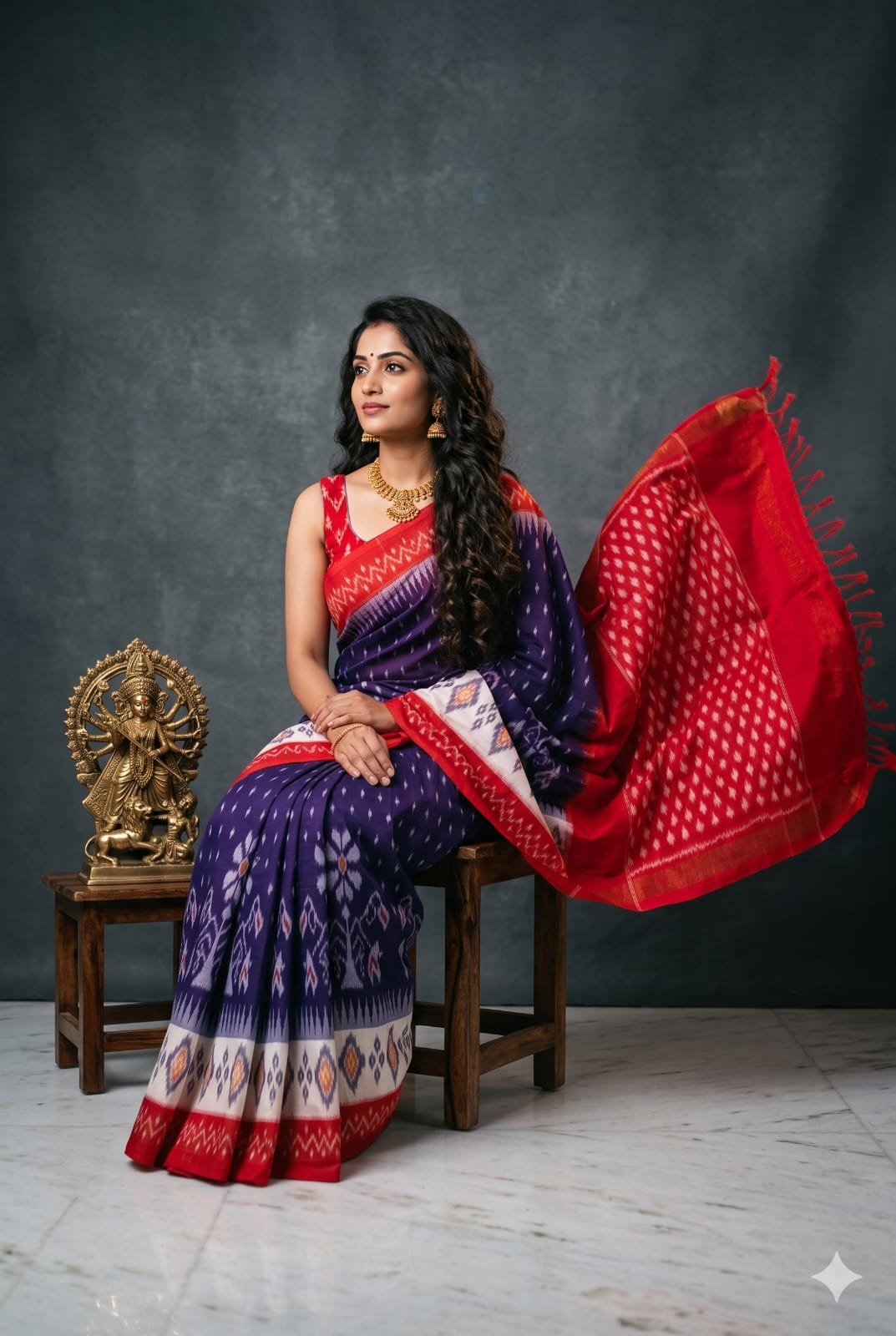 Cotton Saree - PKISO21-ICTSDZNSC-11