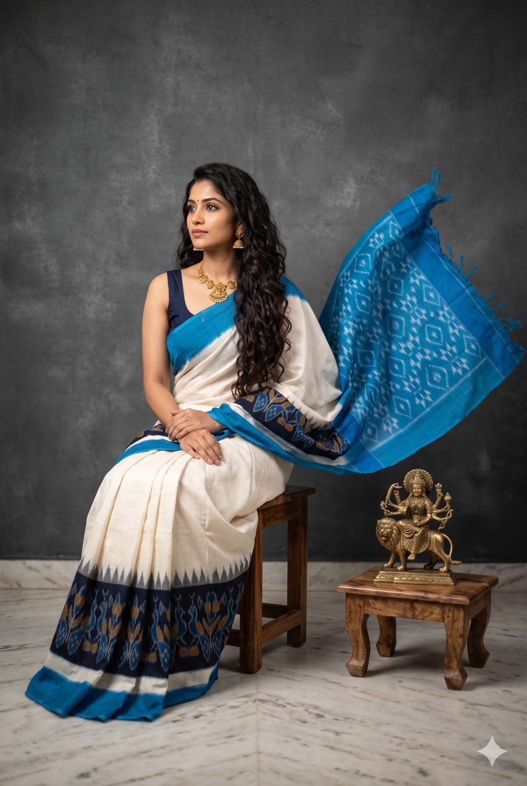 Cotton Saree - PKISO21-ICTSDZNSC-21