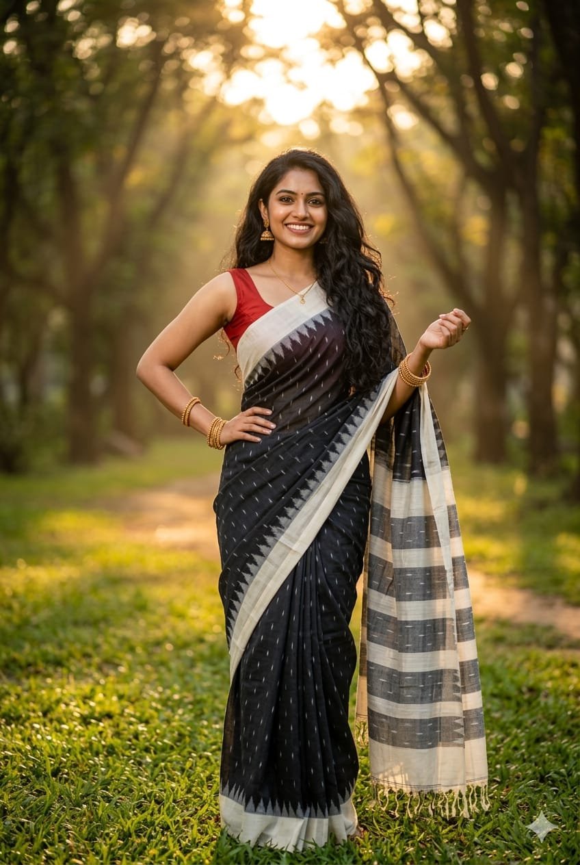 Cotton Saree - PRIHG26-ICTSCZZCC-03