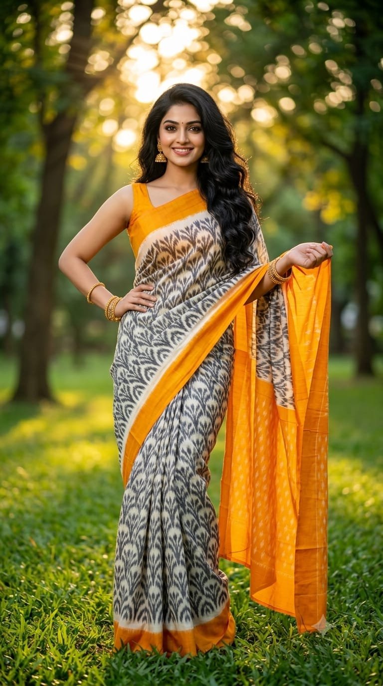 Cotton Saree - PRIHG26-ICTSCZZCC-15