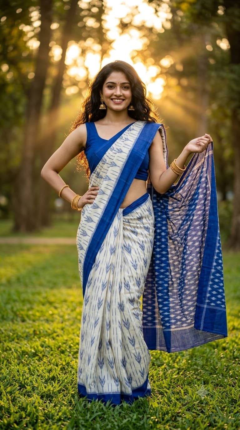 Cotton Saree - PRIHG26-ICTSCZZCC-16