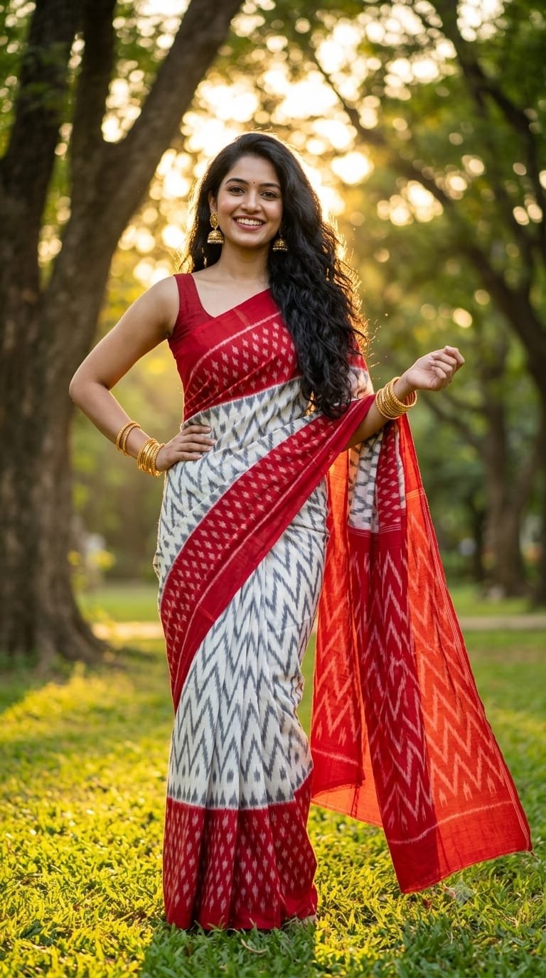 Cotton Saree - PRIHG26-ICTSCZZCC-20