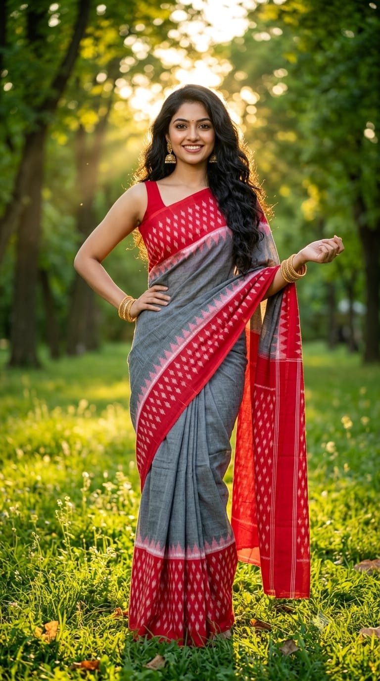 Cotton Saree - PRIHG26-ICTSCZZCC-27