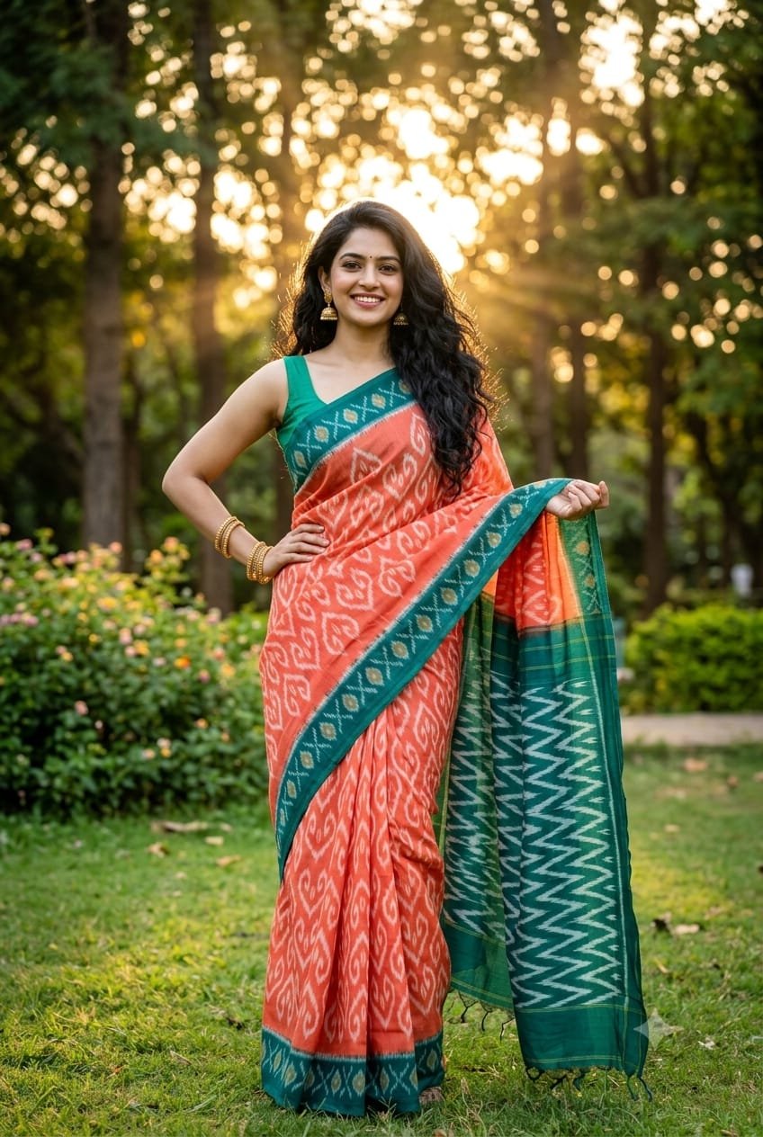 Cotton Saree - PRIHG26-ICTSCZZCC-35